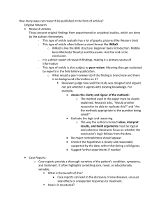 Types of Research Articles: A Guide