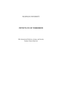 Fifth Wave of Terrorism Analysis