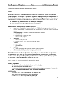 Bain Apache Helicopter Case Study