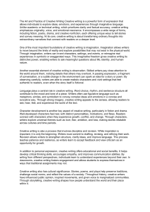 The Art and Practice of Creative Writing