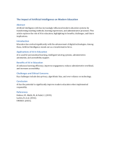 AI in Modern Education: Impact & Challenges