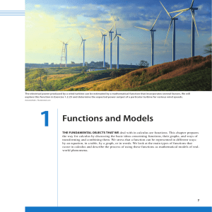 Functions and Models | Calculus Chapter