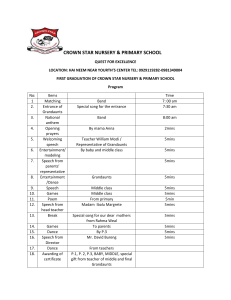 Crown Star School Graduation Ceremony Program