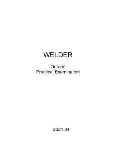 Ontario Welder Practical Exam Guide 2021