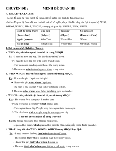 Relative Clauses Grammar Guide
