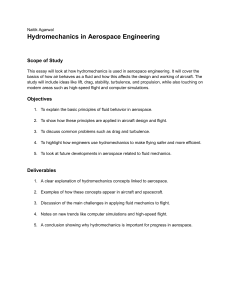 Hydromechanics in Aerospace Engineering Essay