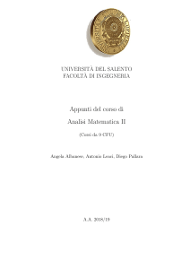 Appunti Analisi Matematica II