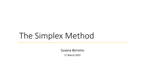 Simplex Method Guide for LP