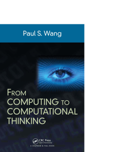 From Computing to Computational Thinking Textbook