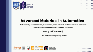 Advanced Materials in Automotive Engineering