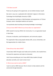 JWOC Computer Teacher Interview Q&A