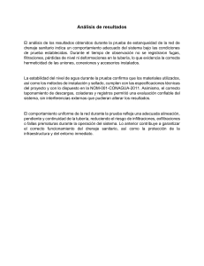 An&aacute;lisis de Prueba de Estanqueidad de Drenaje
