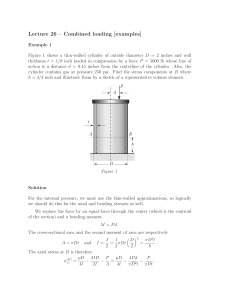 Lecture 26: Combined Loading Examples &ndash; Engineering Mechanics