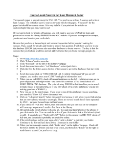 How to Find Research Sources Guide