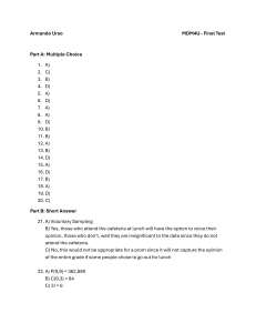 MDM4U Final Test Data Management Exam