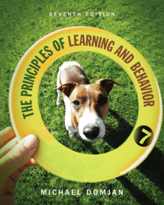 The Principles of Learning and Behavior 7th Edition Textbook