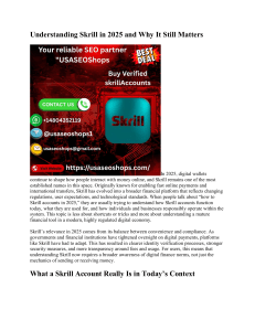 Skrill in 2025: How the Digital Wallet Works