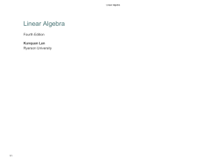 Linear Algebra Textbook: Vectors, Matrices, and Determinants