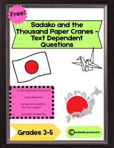 Sadako and the Thousand Paper Cranes Questions