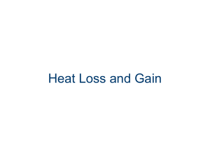 Heat Loss and Gain in Building Design