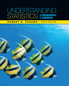 Understanding Statistics in the Behavioral Sciences 10th Edition