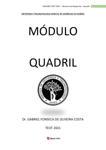 Apostila de Ortopedia do Quadril