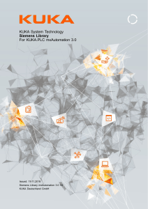 KUKA mxAutomation 3.0 Siemens Library Manual