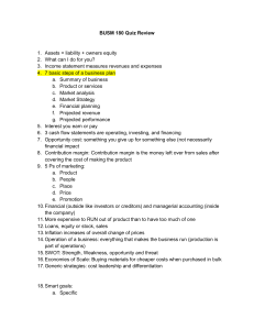 BUSM 180 Business Study Guide & Review