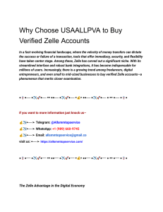 Why Choose USAALLPVA to Buy Verified Zelle Accounts
