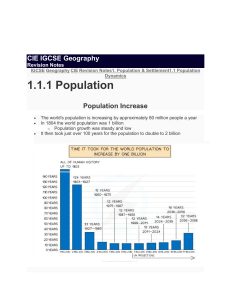 IGCSE Geography Revision Notes PDF