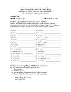 MIT 6.111 Intro Digital Systems Problem Set