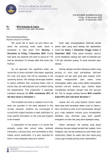 JHS Exam Schedule & Topics MYA 2025