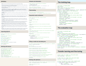 PyTorch Cheat Sheet: ML Framework Guide
