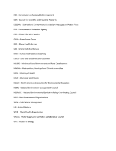 Environmental Policy Acronyms & Abbreviations
