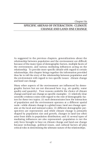 Population Dynamics and Environmental Change