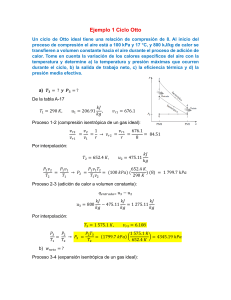 Ciclo Otto Problema Resuelto | Termodin&aacute;mica