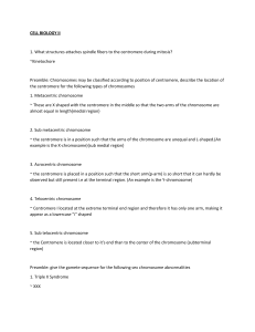 Cell Biology II: Chromosomes & Mitosis Study Guide