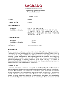Prontuario de Pediatr&iacute;a - ENF 402 - Universidad del Sagrado Coraz&oacute;n