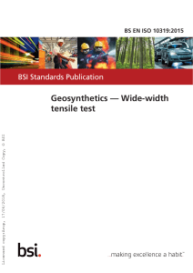 ISO 10319:2015 Geosynthetics Tensile Test