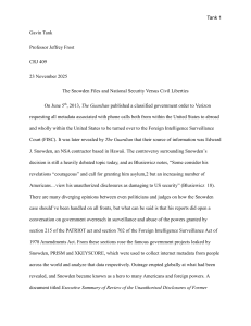Snowden Leaks: National Security vs Civil Liberties
