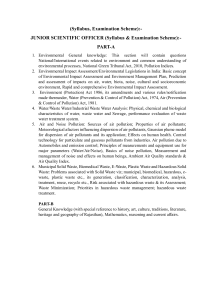 Junior Scientific Officer Syllabus & Exam Scheme