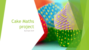 Cake Maths Project: Ingredient Cost Calculation