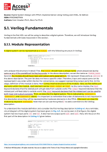 Verilog HDL Fundamentals for FPGA Design