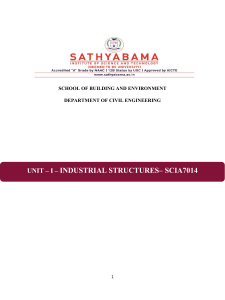 Industrial Structures Civil Engineering Lecture Notes