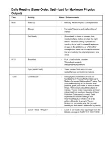 Daily Physics Study Schedule for PhD Students