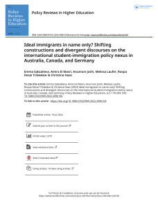 International Student Immigration Policy