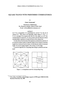 Square Tilings with Prescribed Combinatorics