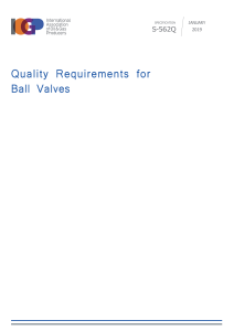 IOGP S-562Q: Quality Requirements for Ball Valves (2019)