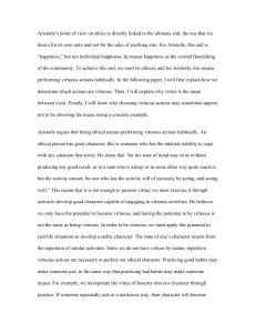 Aristotle's Ethics: Virtue, Habit, and the Mean