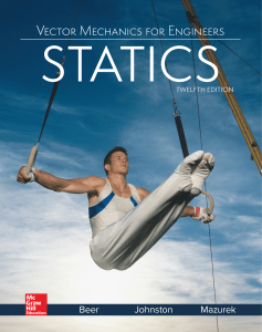 Vector Mechanics for Engineers: Statics 12th Edition Textbook